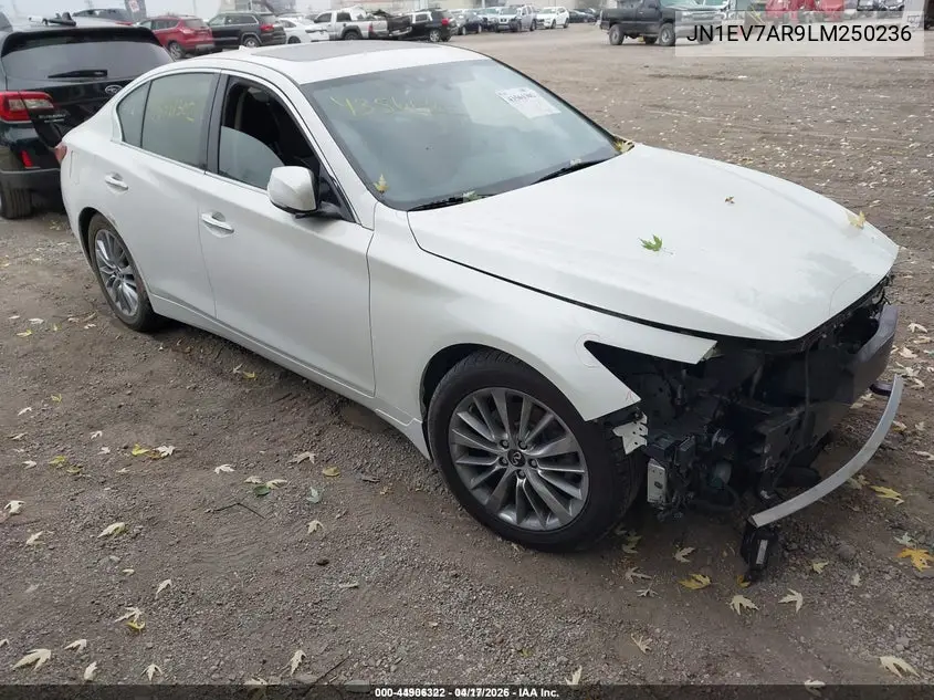 JN1EV7AR9LM250236 2020 Infiniti Q50 Luxe Awd