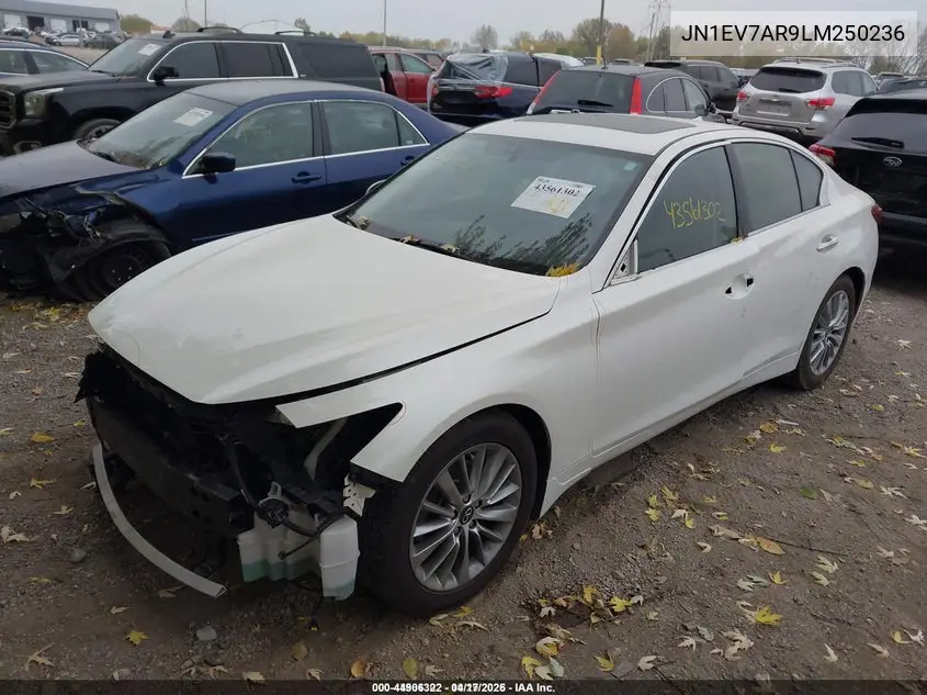 JN1EV7AR9LM250236 2020 Infiniti Q50 Luxe Awd