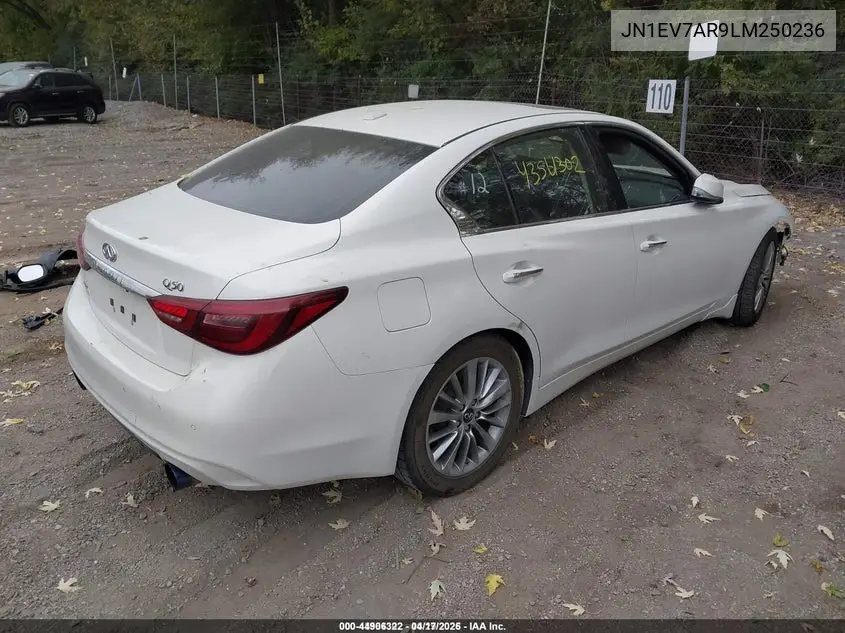 JN1EV7AR9LM250236 2020 Infiniti Q50 Luxe Awd