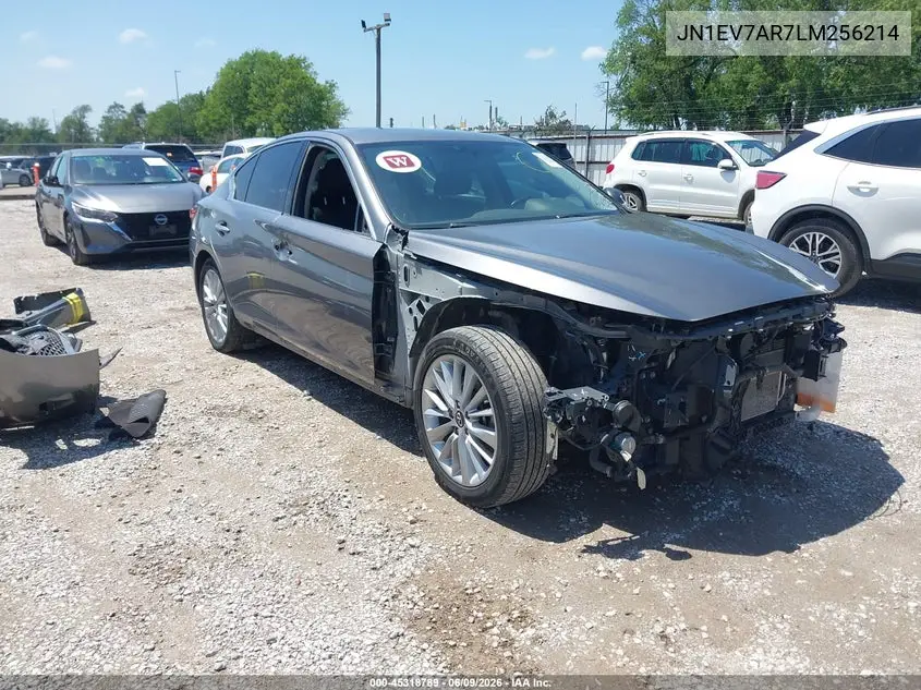 2020 Infiniti Q50 Luxe Awd VIN: JN1EV7AR7LM256214 Lot: 45318789