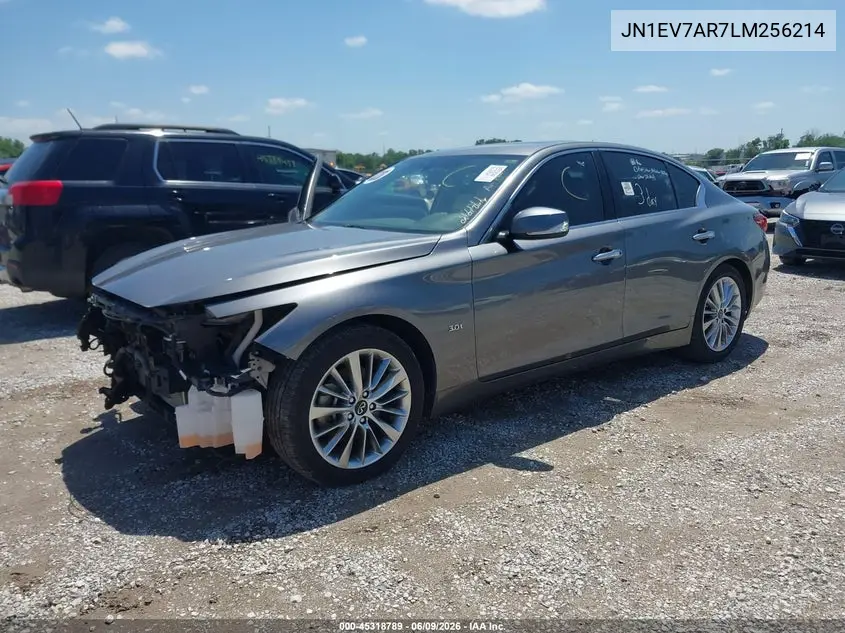 2020 Infiniti Q50 Luxe Awd VIN: JN1EV7AR7LM256214 Lot: 45318789