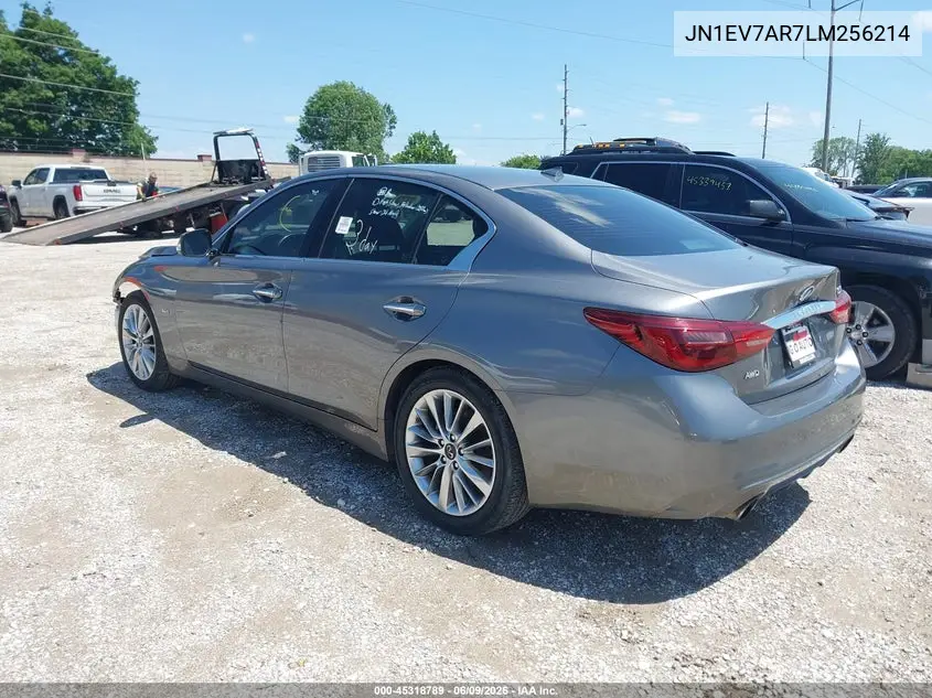 2020 Infiniti Q50 Luxe Awd VIN: JN1EV7AR7LM256214 Lot: 45318789