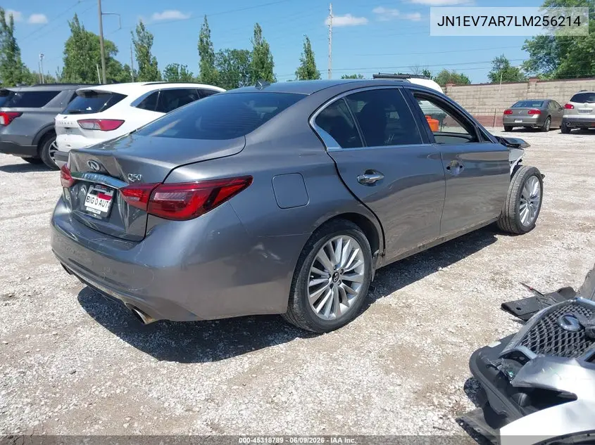 2020 Infiniti Q50 Luxe Awd VIN: JN1EV7AR7LM256214 Lot: 45318789