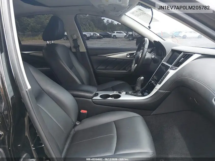 2020 Infiniti Q50 Luxe VIN: JN1EV7AP0LM205782 Lot: 45354602