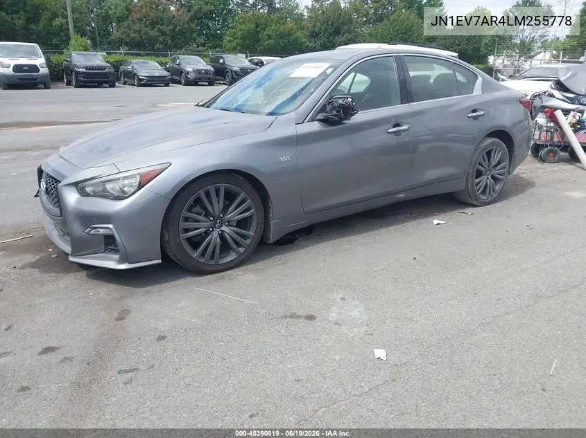 2020 Infiniti Q50 Edition 30 Awd VIN: JN1EV7AR4LM255778 Lot: 45390819