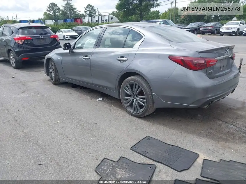 2020 Infiniti Q50 Edition 30 Awd VIN: JN1EV7AR4LM255778 Lot: 45390819