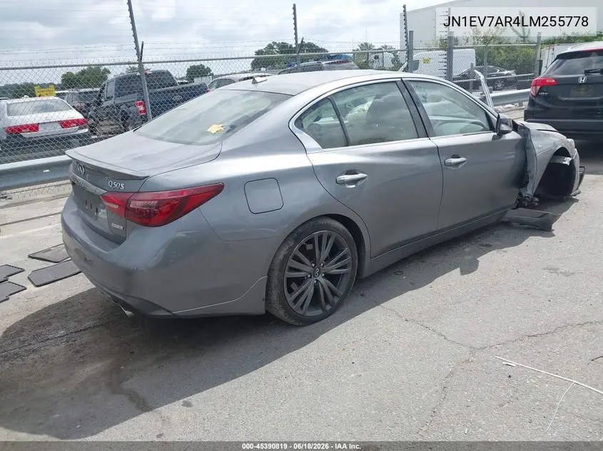 2020 Infiniti Q50 Edition 30 Awd VIN: JN1EV7AR4LM255778 Lot: 45390819