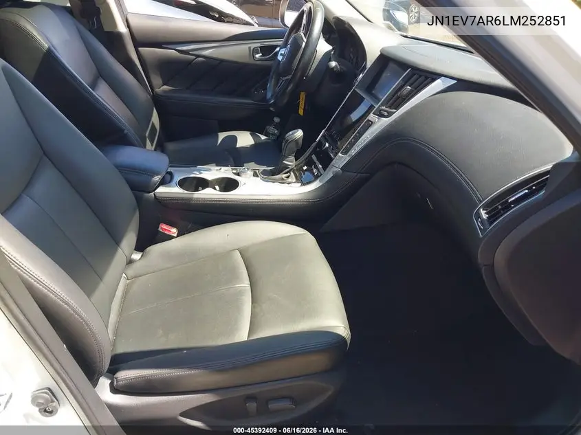 2020 Infiniti Q50 Luxe Awd VIN: JN1EV7AR6LM252851 Lot: 45392409