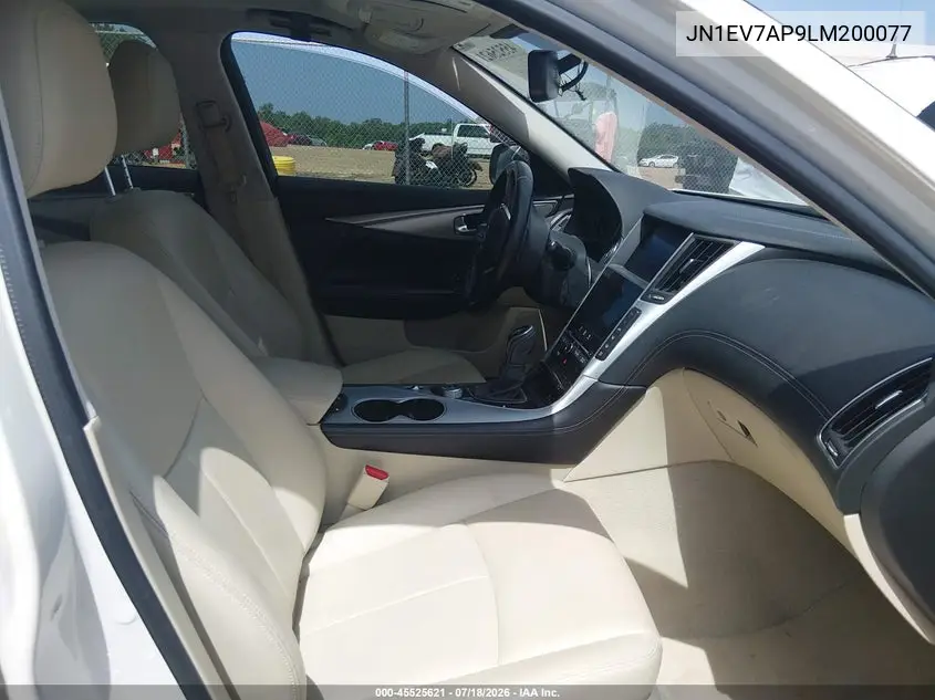 2020 Infiniti Q50 Luxe VIN: JN1EV7AP9LM200077 Lot: 45525621
