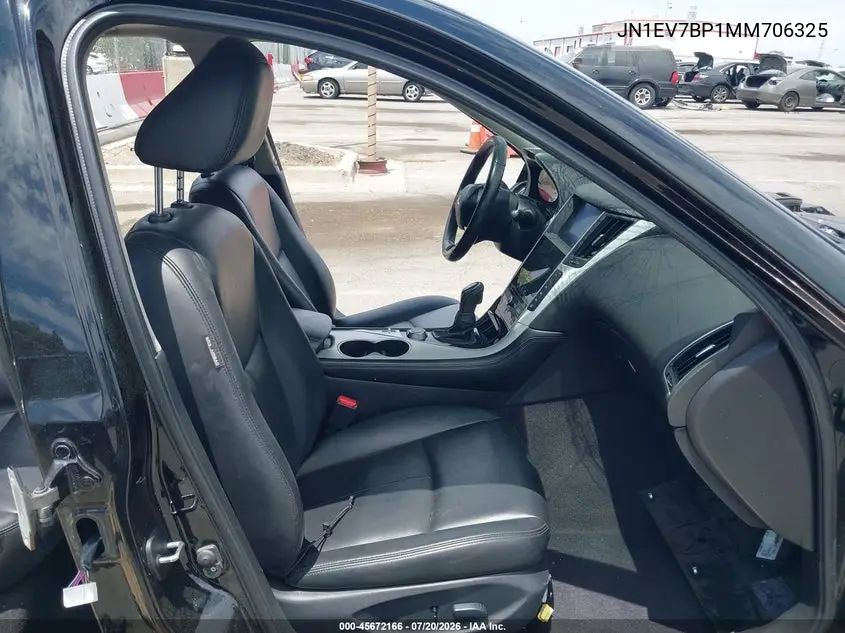 2021 Infiniti Q50 Luxe VIN: JN1EV7BP1MM706325 Lot: 45672166