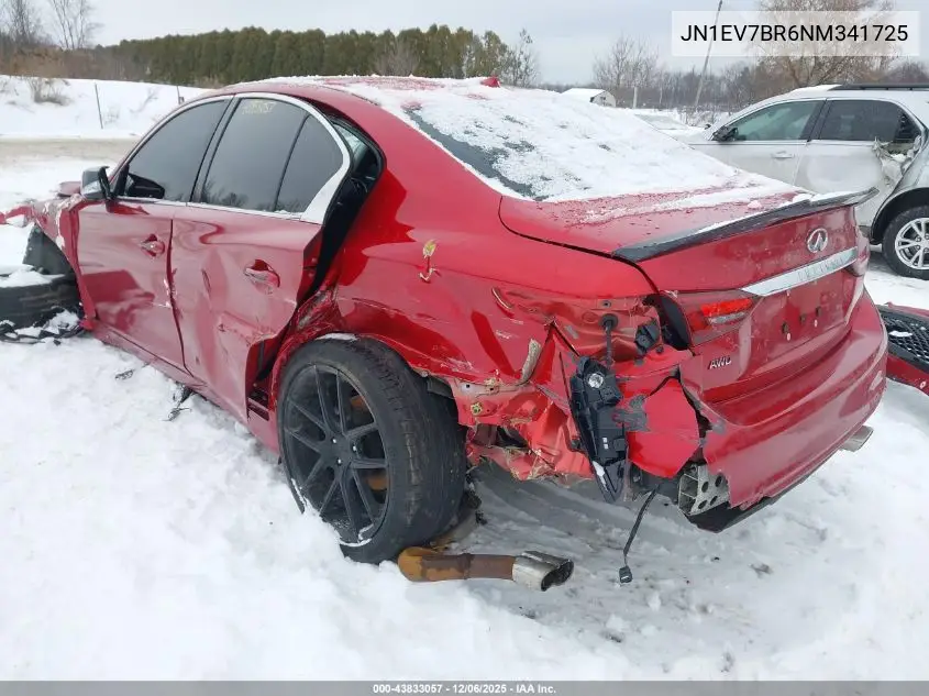 JN1EV7BR6NM341725 2022 Infiniti Q50 Luxe Awd