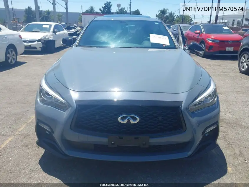 2023 Infiniti Q50 Red Sport 400 VIN: JN1FV7DP1PM570574 Lot: 45378355