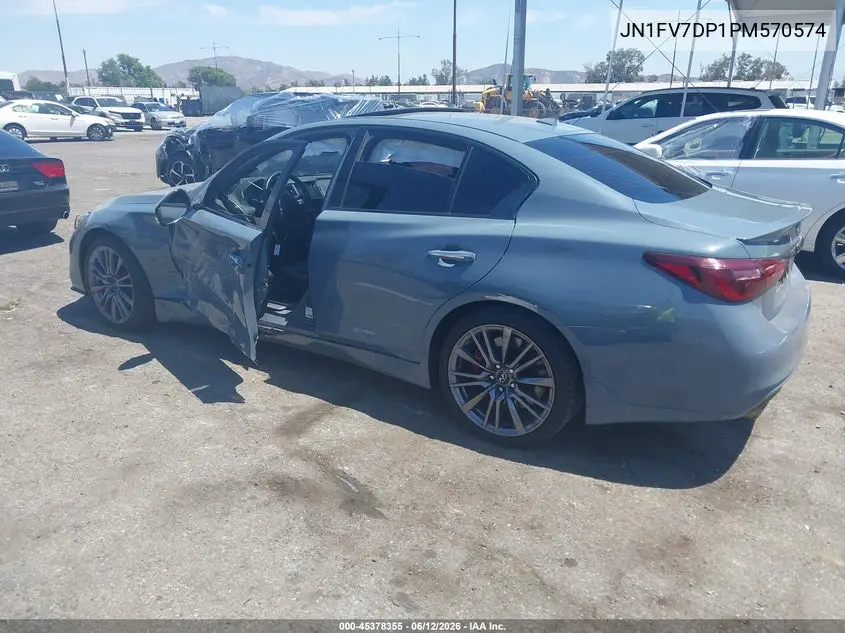 2023 Infiniti Q50 Red Sport 400 VIN: JN1FV7DP1PM570574 Lot: 45378355