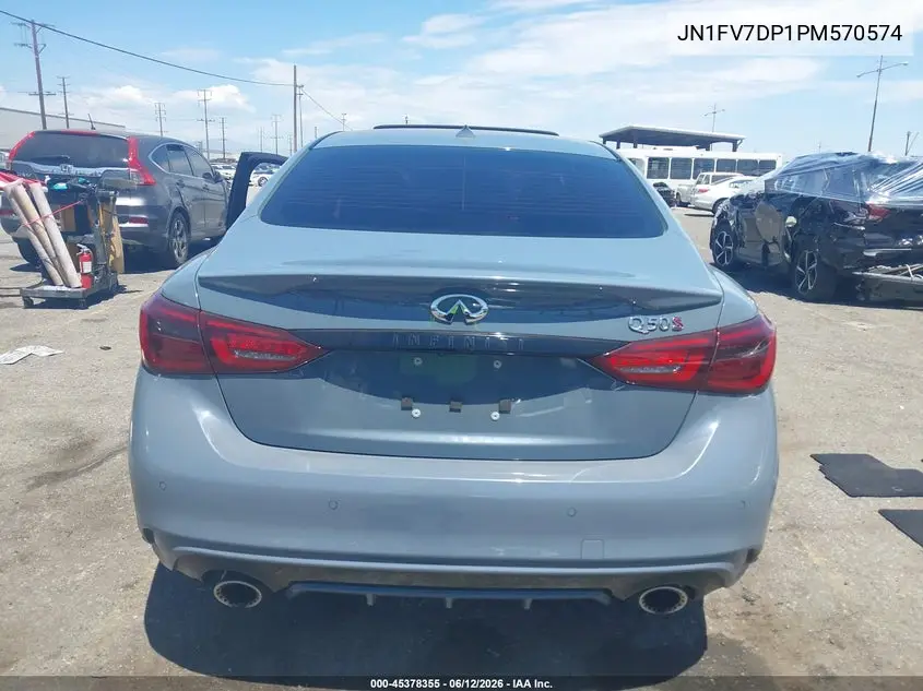 2023 Infiniti Q50 Red Sport 400 VIN: JN1FV7DP1PM570574 Lot: 45378355