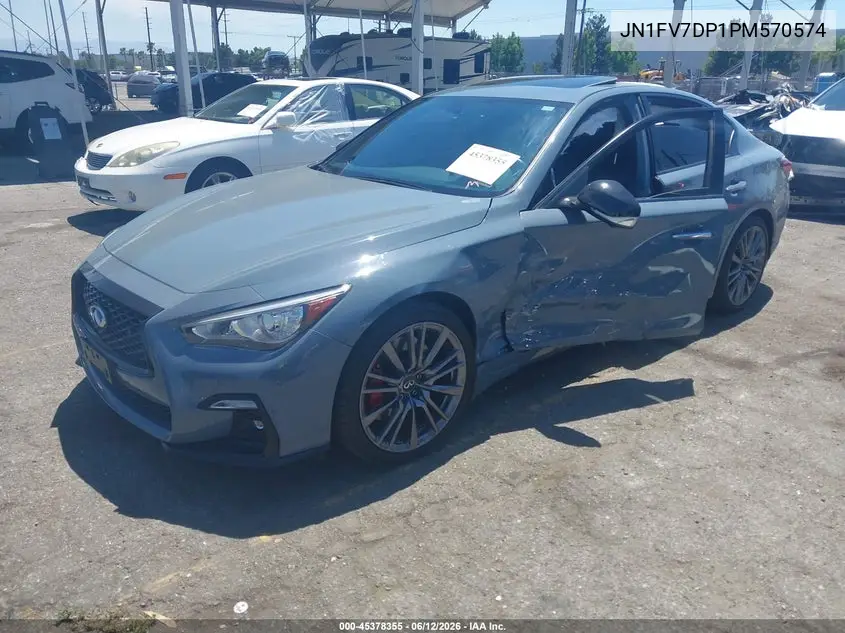 2023 Infiniti Q50 Red Sport 400 VIN: JN1FV7DP1PM570574 Lot: 45378355