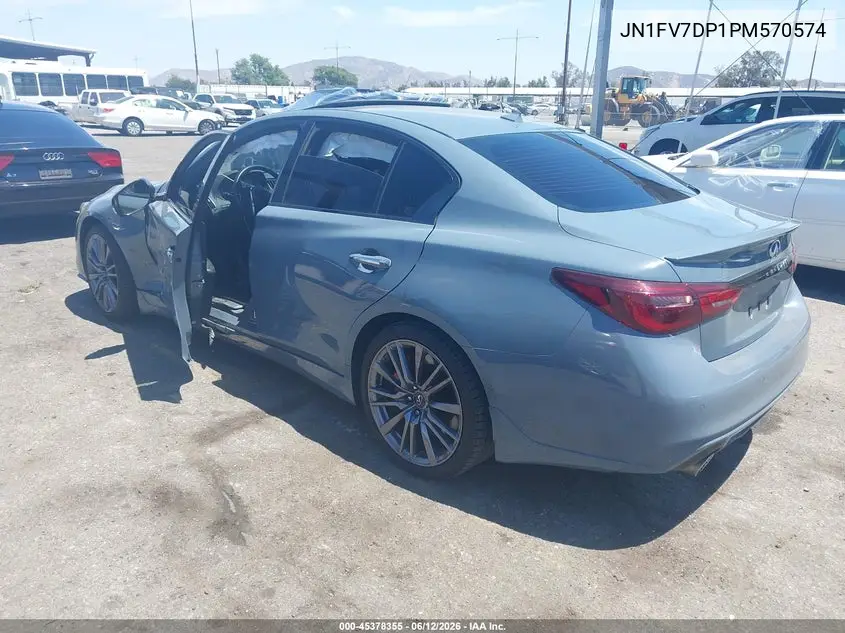 2023 Infiniti Q50 Red Sport 400 VIN: JN1FV7DP1PM570574 Lot: 45378355