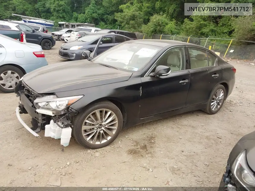 2023 Infiniti Q50 Luxe Awd VIN: JN1EV7BR7PM541712 Lot: 45605711