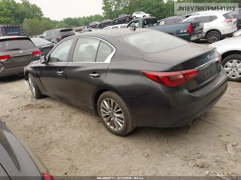 2023 Infiniti Q50 Luxe Awd VIN: JN1EV7BR7PM541712 Lot: 45605711