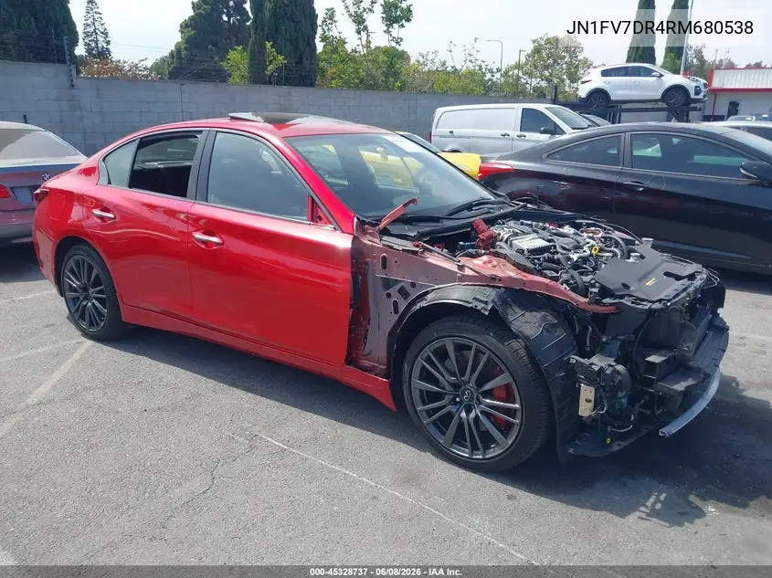 2024 Infiniti Q50 Red Sport 400 Awd VIN: JN1FV7DR4RM680538 Lot: 45328737