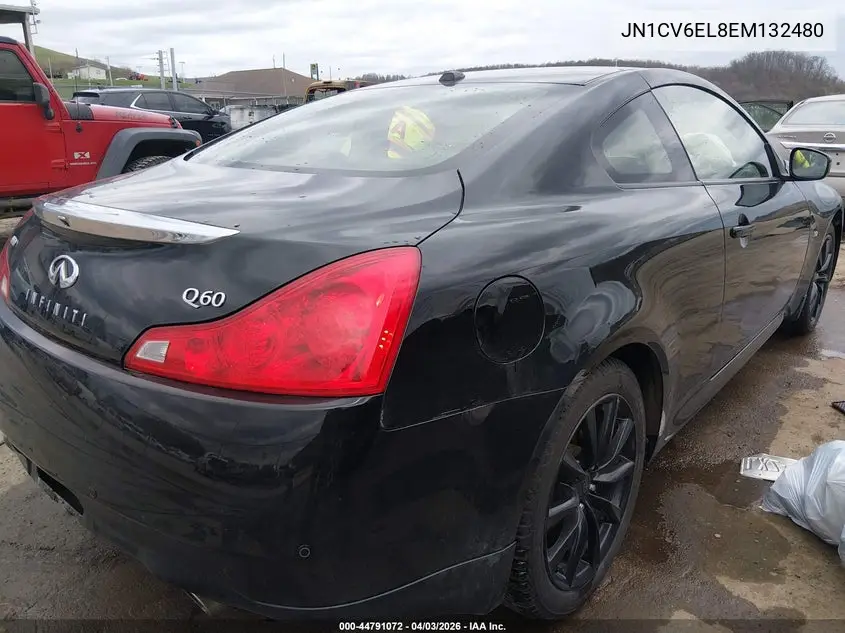 2014 Infiniti Q60 VIN: JN1CV6EL8EM132480 Lot: 44791072