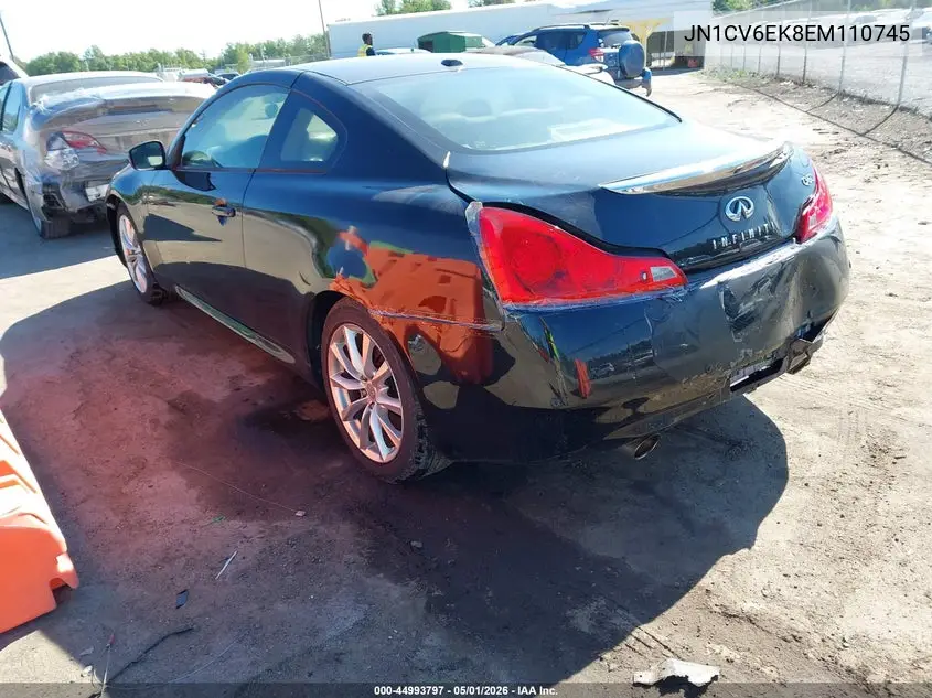 2014 Infiniti Q60 Journey VIN: JN1CV6EK8EM110745 Lot: 44993797