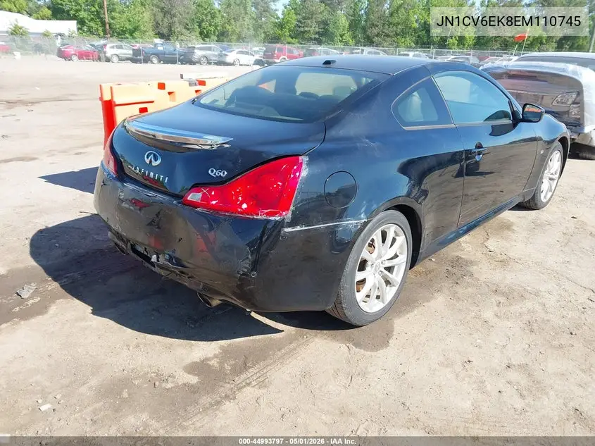 2014 Infiniti Q60 Journey VIN: JN1CV6EK8EM110745 Lot: 44993797