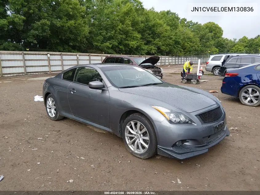 2014 Infiniti Q60 VIN: JN1CV6EL0EM130836 Lot: 45241356