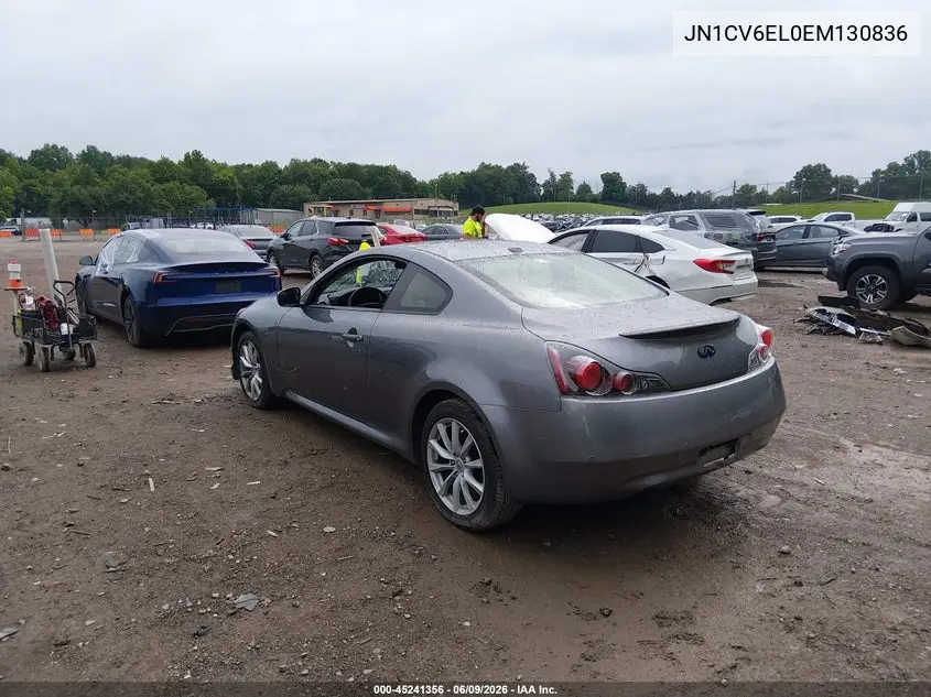 2014 Infiniti Q60 VIN: JN1CV6EL0EM130836 Lot: 45241356