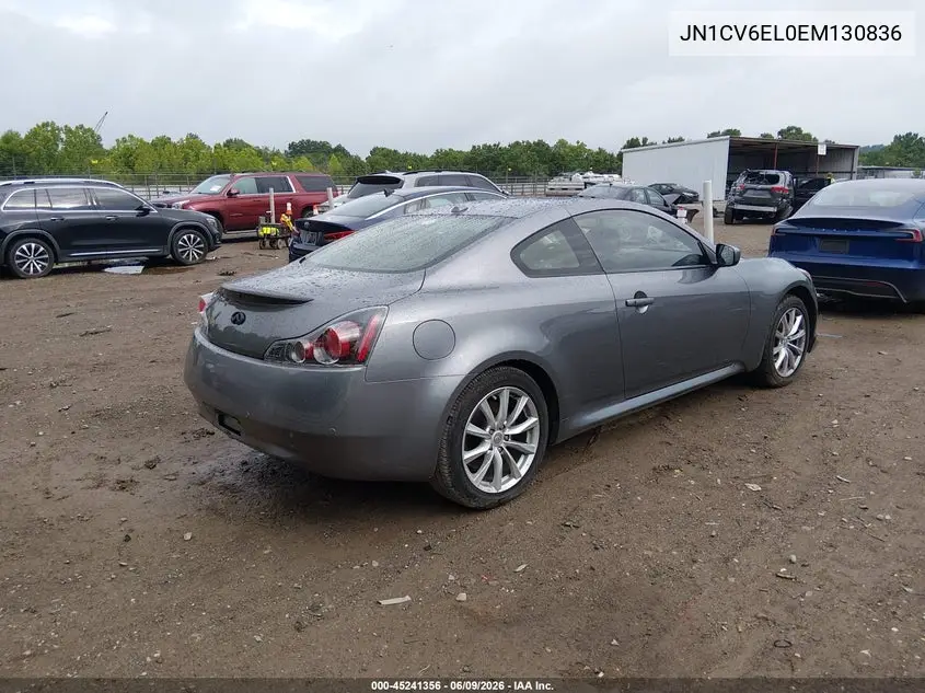 2014 Infiniti Q60 VIN: JN1CV6EL0EM130836 Lot: 45241356