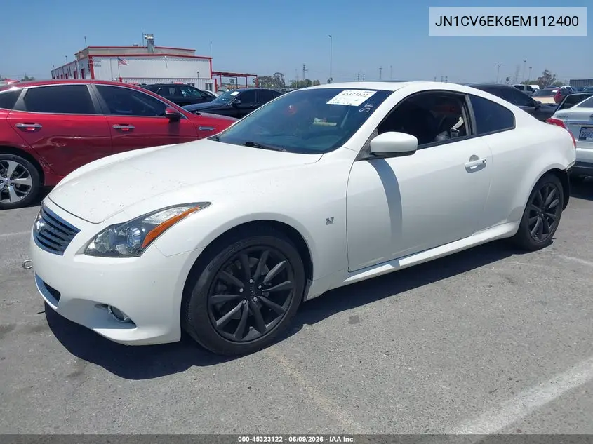 2014 Infiniti Q60 Journey VIN: JN1CV6EK6EM112400 Lot: 45323122