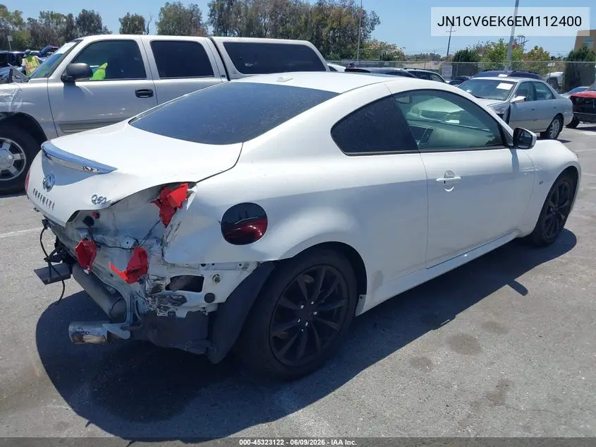 2014 Infiniti Q60 Journey VIN: JN1CV6EK6EM112400 Lot: 45323122