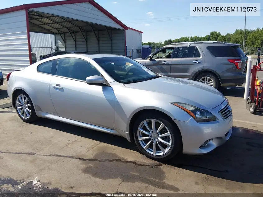 2014 Infiniti Q60 Journey VIN: JN1CV6EK4EM112573 Lot: 45380483