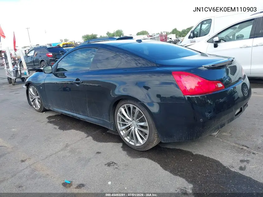 2014 Infiniti Q60 Sport VIN: JN1CV6EK0EM110903 Lot: 45493281