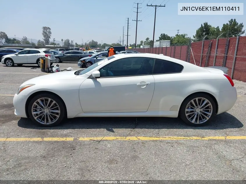 2014 Infiniti Q60 Sport VIN: JN1CV6EK1EM110411 Lot: 45508122