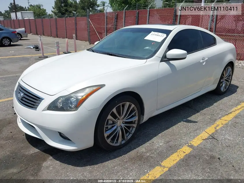 2014 Infiniti Q60 Sport VIN: JN1CV6EK1EM110411 Lot: 45508122