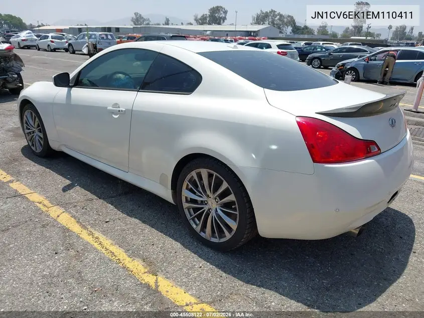 2014 Infiniti Q60 Sport VIN: JN1CV6EK1EM110411 Lot: 45508122