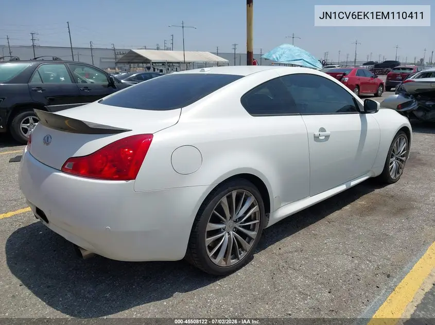 2014 Infiniti Q60 Sport VIN: JN1CV6EK1EM110411 Lot: 45508122