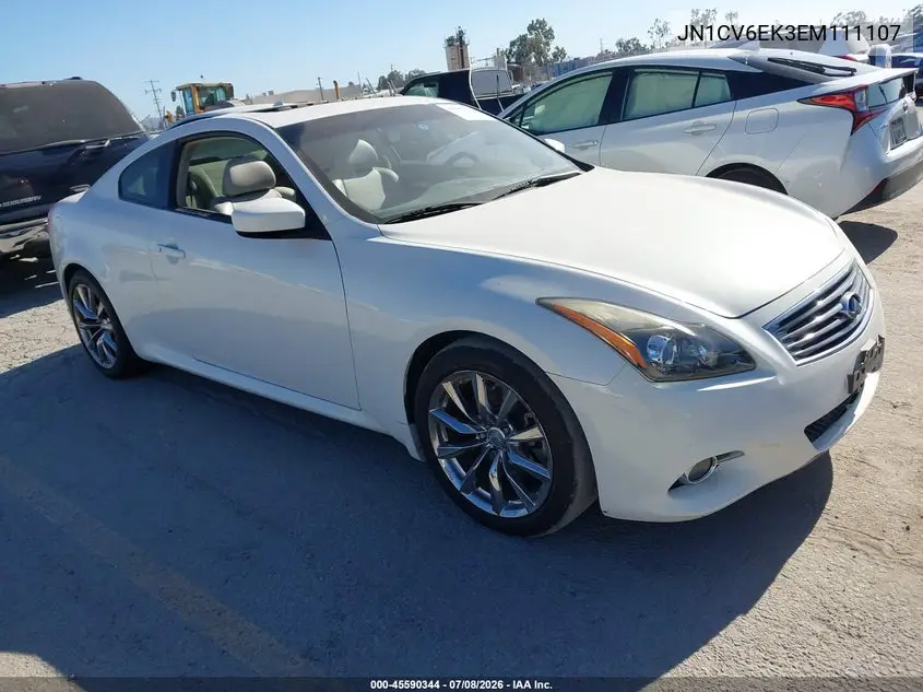 2014 Infiniti Q60 Journey VIN: JN1CV6EK3EM111107 Lot: 45590344