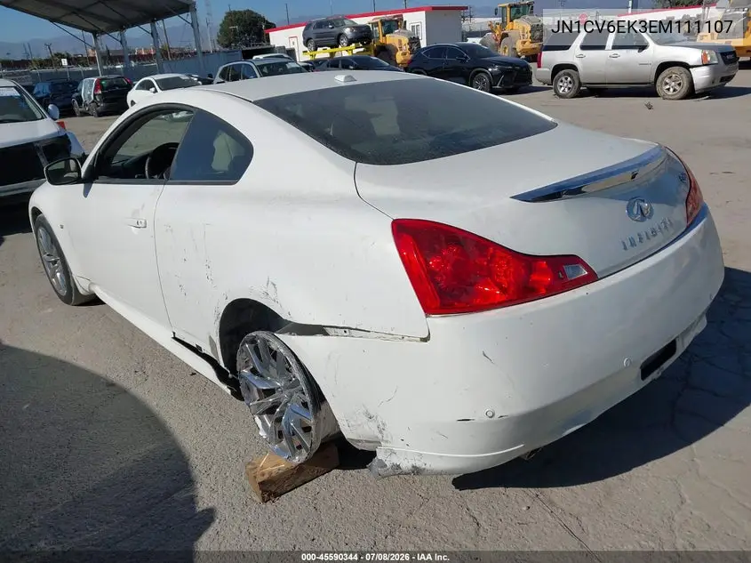 2014 Infiniti Q60 Journey VIN: JN1CV6EK3EM111107 Lot: 45590344