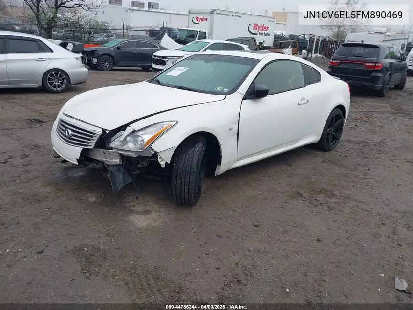 2015 Infiniti Q60 VIN: JN1CV6EL5FM890469 Lot: 44786244