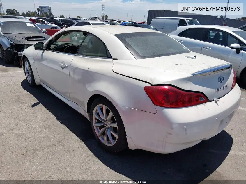 2015 Infiniti Q60 VIN: JN1CV6FE7FM810573 Lot: 45382457