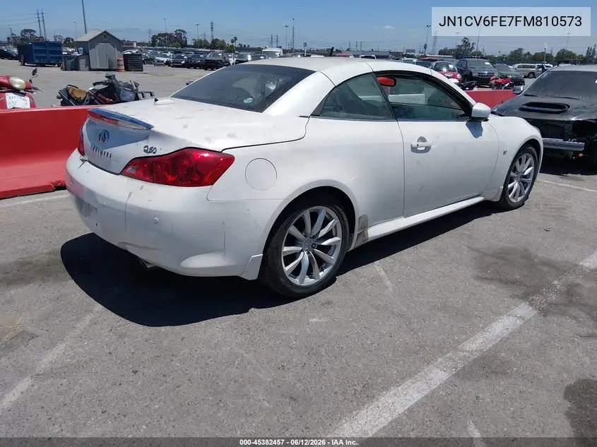 2015 Infiniti Q60 VIN: JN1CV6FE7FM810573 Lot: 45382457