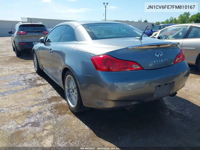 2015 Infiniti Q60 VIN: JN1CV6FE7FM810167 Lot: 45420527