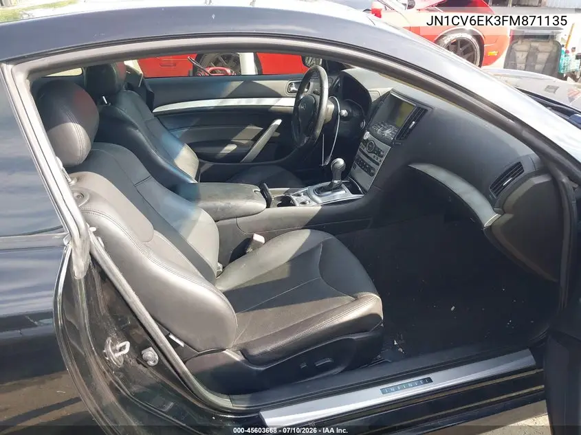 2015 Infiniti Q60 Journey VIN: JN1CV6EK3FM871135 Lot: 45603668