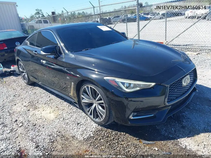 2017 Infiniti Q60 3.0T Premium VIN: JN1EV7EK2HM360534 Lot: 44628102
