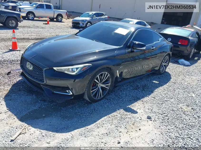 2017 Infiniti Q60 3.0T Premium VIN: JN1EV7EK2HM360534 Lot: 44628102
