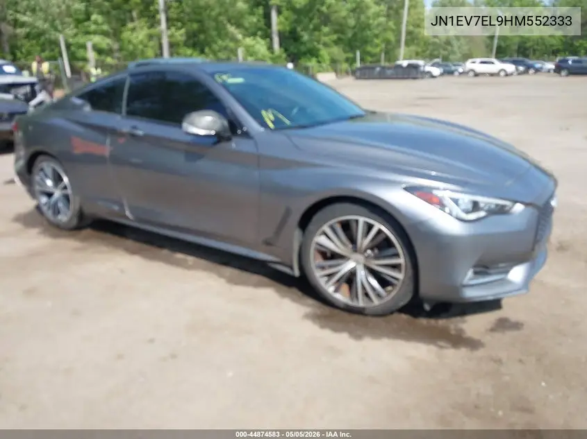 2017 Infiniti Q60 3.0T Premium VIN: JN1EV7EL9HM552333 Lot: 44874583