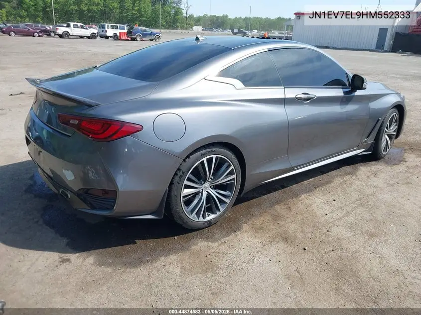 2017 Infiniti Q60 3.0T Premium VIN: JN1EV7EL9HM552333 Lot: 44874583