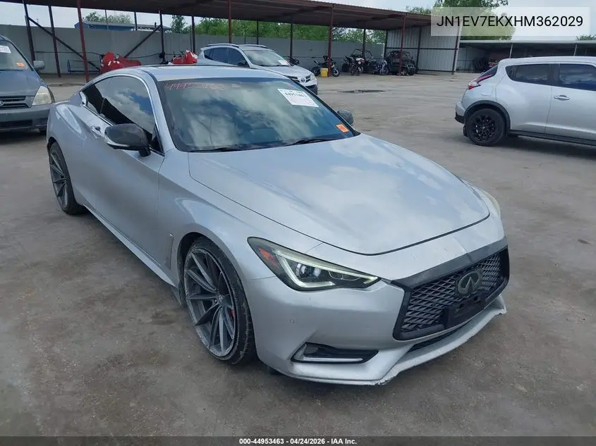 2017 Infiniti Q60 3.0T Premium VIN: JN1EV7EKXHM362029 Lot: 44953463