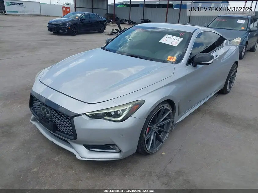 2017 Infiniti Q60 3.0T Premium VIN: JN1EV7EKXHM362029 Lot: 44953463